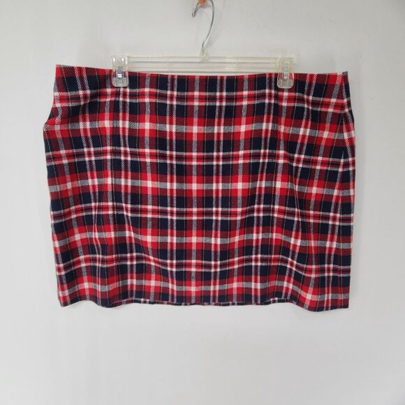 J. Crew Women's A-line mini wool bend skirt in plaid Size 22 - Picture 2 of 8